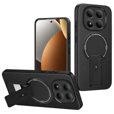 Coque Xiaomi Redmi Note 15 Pro+ 5G / Poco M8 Pro 5G Carbone avec Suppo