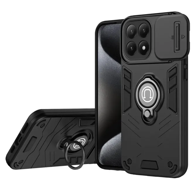 Coque Xiaomi 15T Antichoc avec Cache Caméra et Anneau