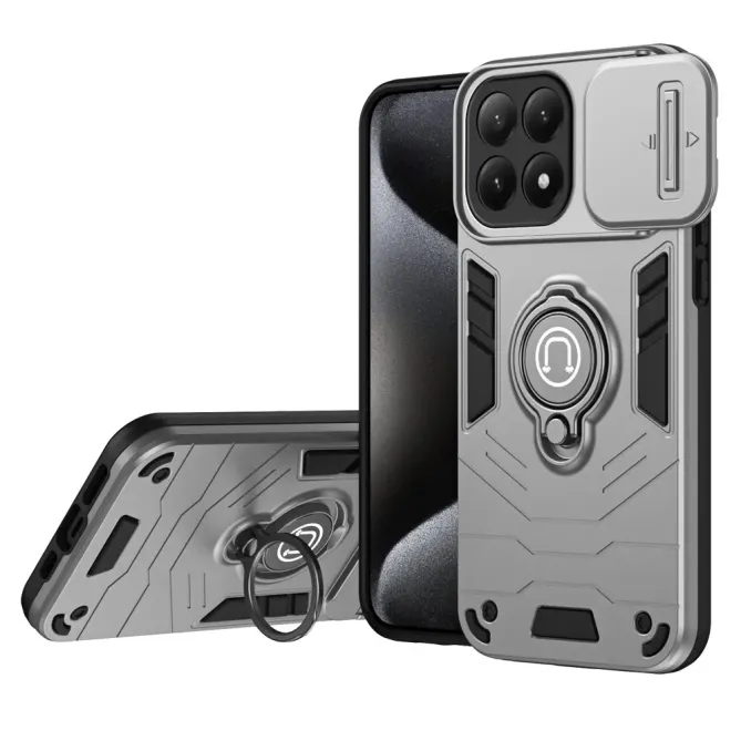 Coque Xiaomi 15T Antichoc avec Cache Caméra et Anneau