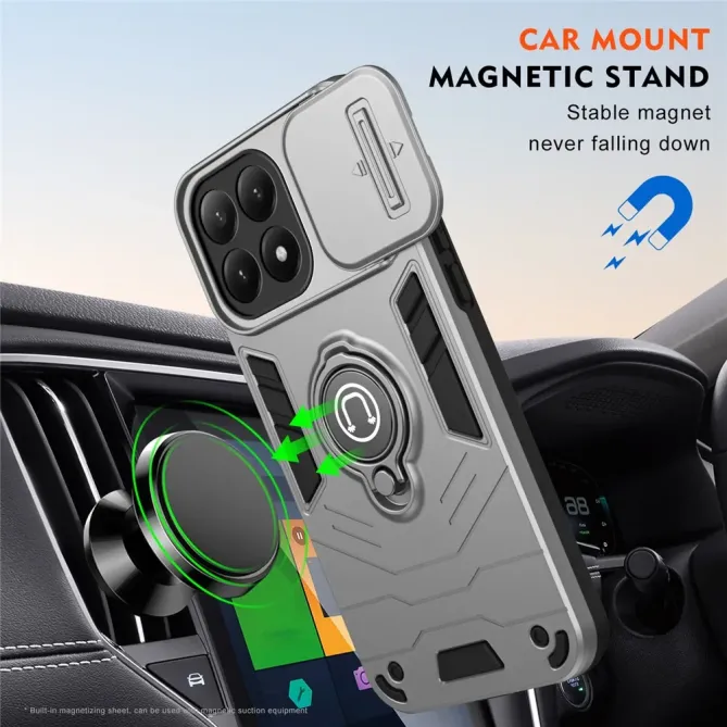 Coque Xiaomi 15T Antichoc avec Cache Caméra et Anneau