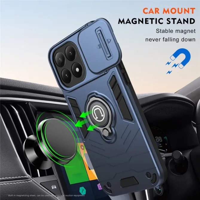 Coque Xiaomi 15T Antichoc avec Cache Caméra et Anneau