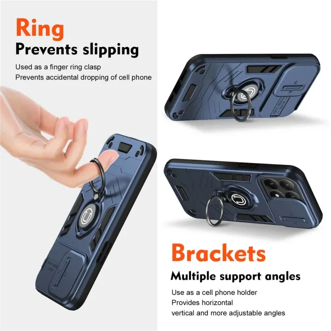 Coque Xiaomi 15T Antichoc avec Cache Caméra et Anneau