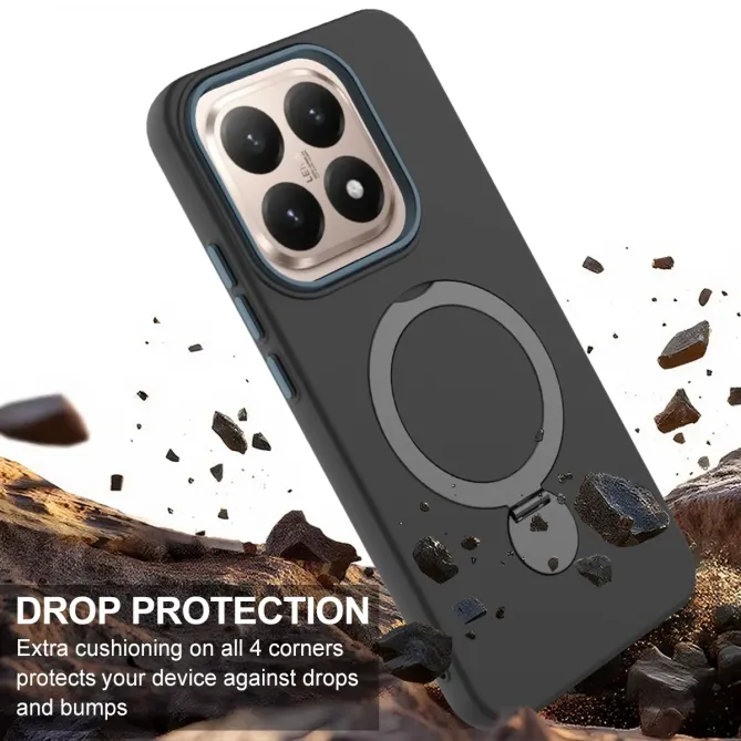 Coque Xiaomi 15T Magnétique avec Anneau Rotatif