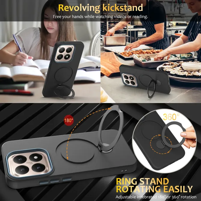 Coque Xiaomi 15T Magnétique avec Anneau Rotatif