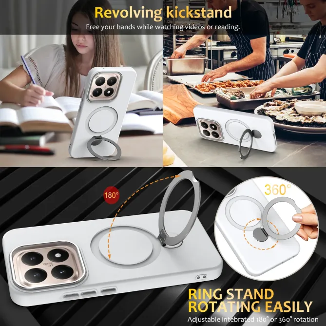 Coque Xiaomi 15T Magnétique avec Anneau Rotatif