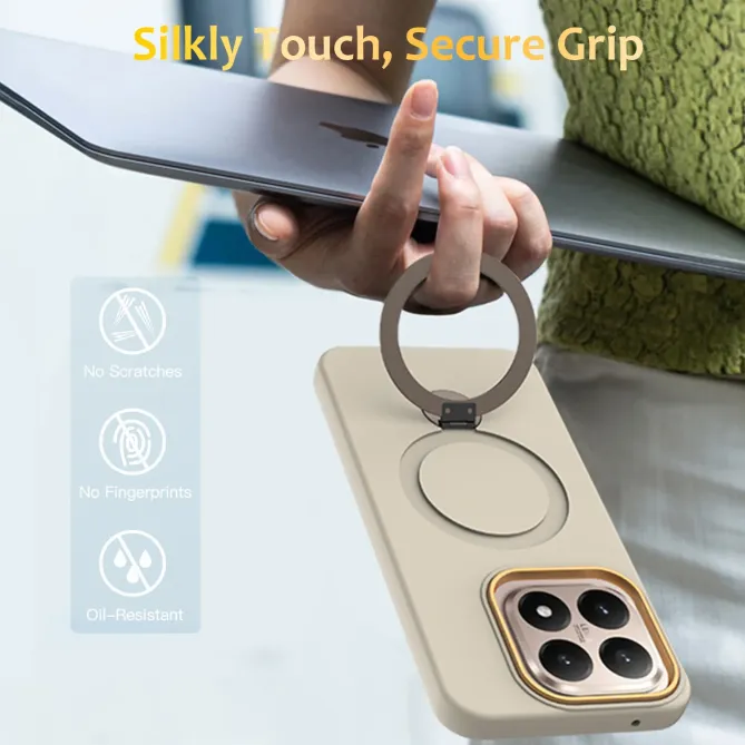 Coque Xiaomi 15T Magnétique avec Anneau Rotatif