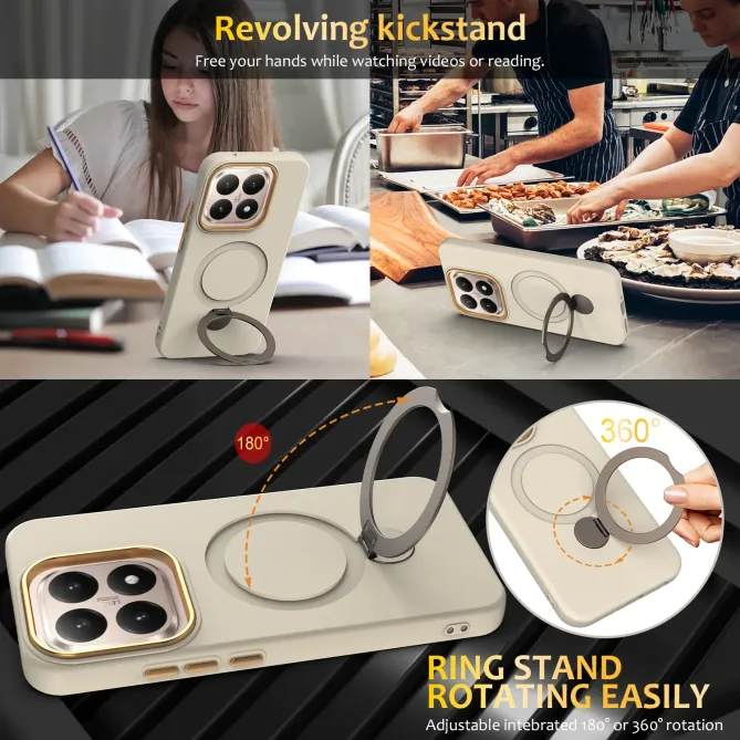 Coque Xiaomi 15T Magnétique avec Anneau Rotatif