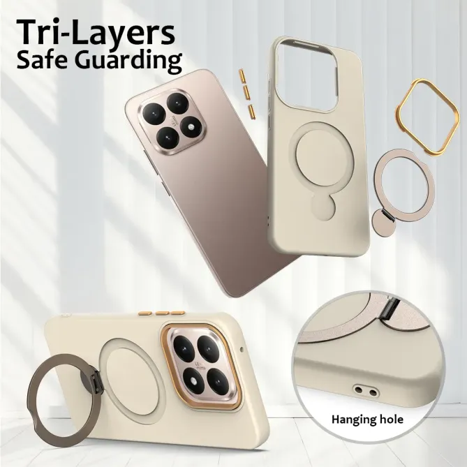 Coque Xiaomi 15T Magnétique avec Anneau Rotatif