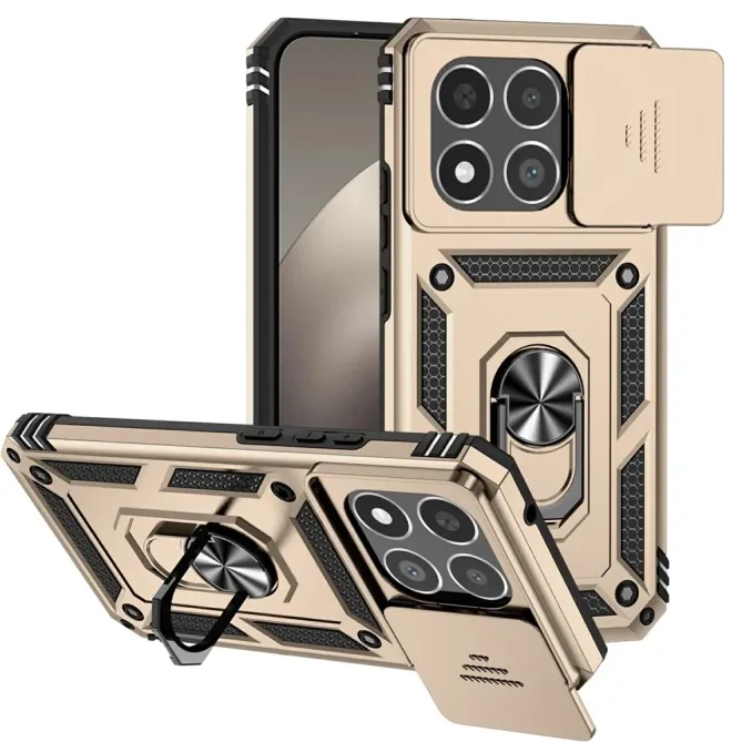 Coque Xiaomi 15T Résistante avec Protection d'Objectif et Anneau | RAI