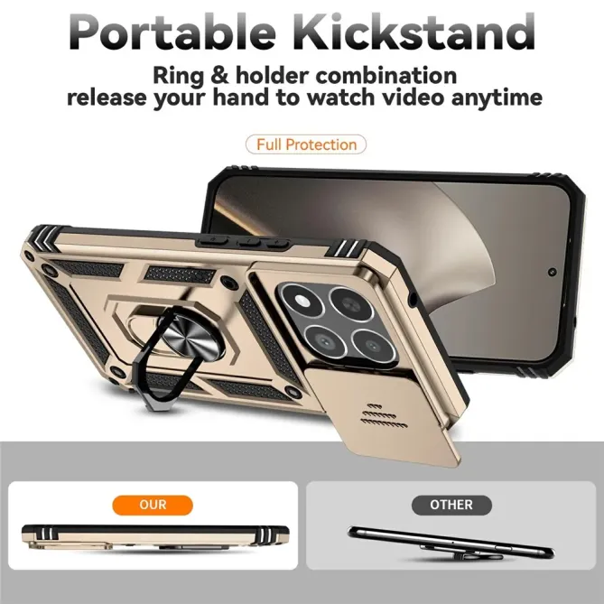 Coque Xiaomi 15T Résistante avec Protection d'Objectif et Anneau | RAI
