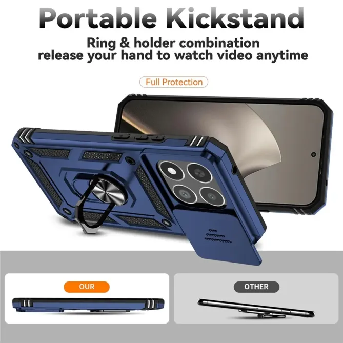 Coque Xiaomi 15T Résistante avec Protection d'Objectif et Anneau | RAI