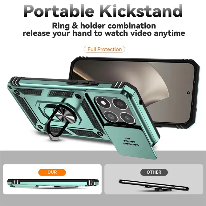 Coque Xiaomi 15T Résistante avec Protection d'Objectif et Anneau | RAI