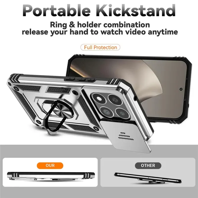 Coque Xiaomi 15T Résistante avec Protection d'Objectif et Anneau | RAI