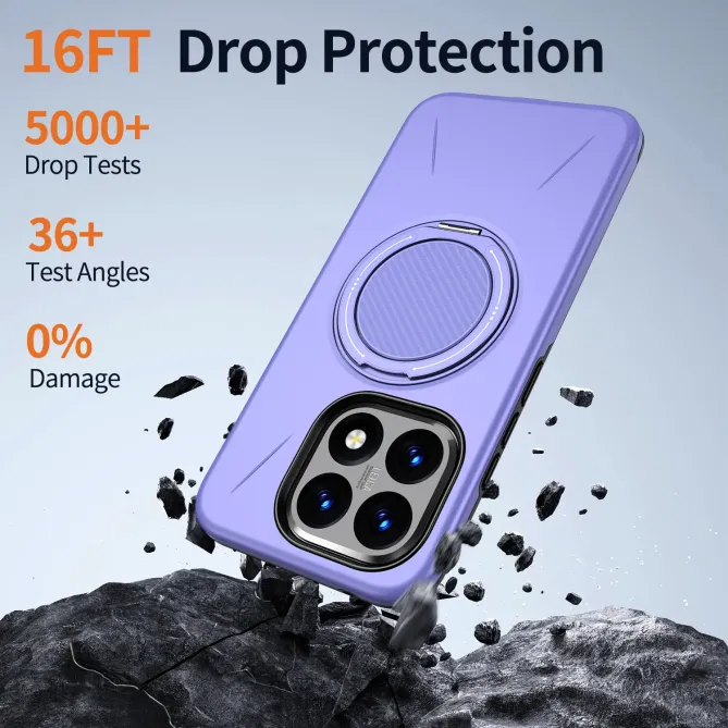 Coque Xiaomi 15T Antichoc avec Anneau 360 Degrés | AXIS