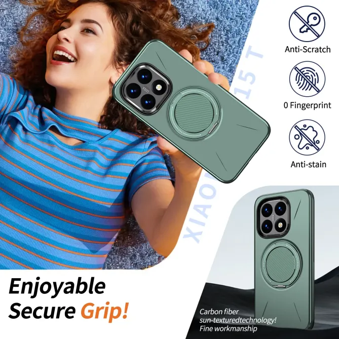 Coque Xiaomi 15T Antichoc avec Anneau 360 Degrés | AXIS