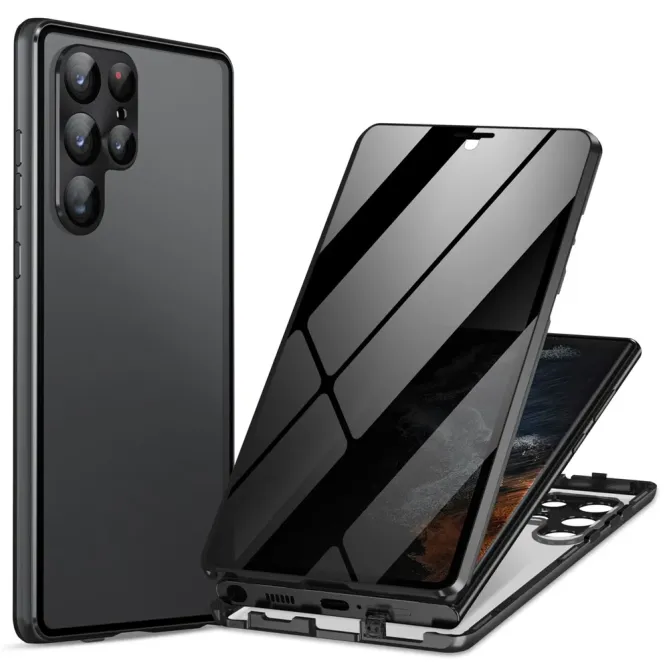 Coque Samsung Galaxy S24 Ultra Magnétique Intégrale Anti-Espion