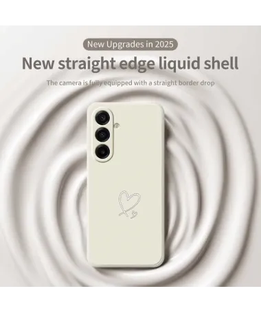 Coque Samsung Galaxy A57 à Motifs Cœurs Blancs