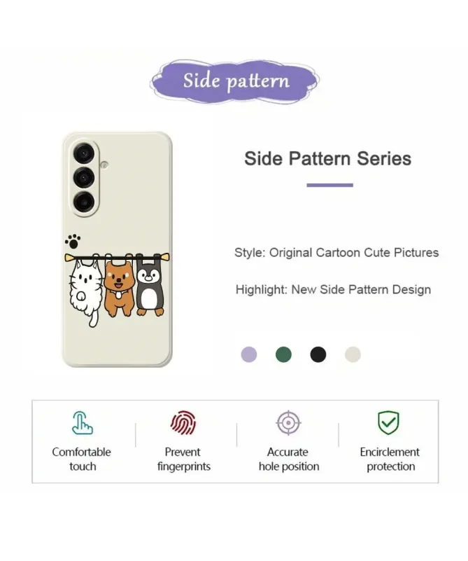 Coque Samsung Galaxy A57 Animaux Suspendus