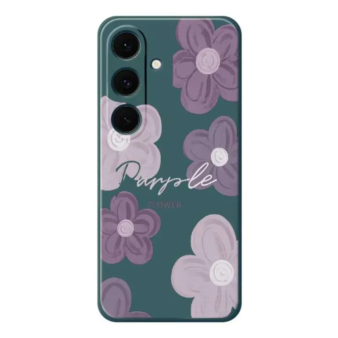 Coque Samsung Galaxy A57 à Motifs Fleurs Violettes