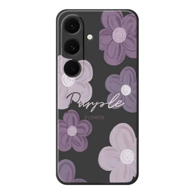 Coque Samsung Galaxy A57 à Motifs Fleurs Violettes
