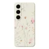 Coque Samsung Galaxy A57 à Motifs Floraux et Bords Droits