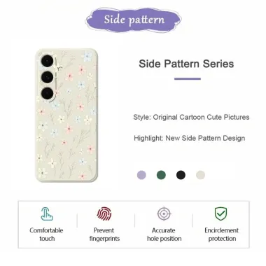 Coque Samsung Galaxy A57 à Motifs Branches Fleuries