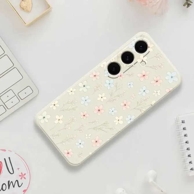 Coque Samsung Galaxy A57 à Motifs Branches Fleuries
