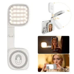 Miroir de Maquillage et Lampe Selfie Magnétique Orientable