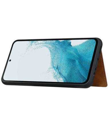 Coque Samsung Galaxy S26+ effet cuir portefeuille