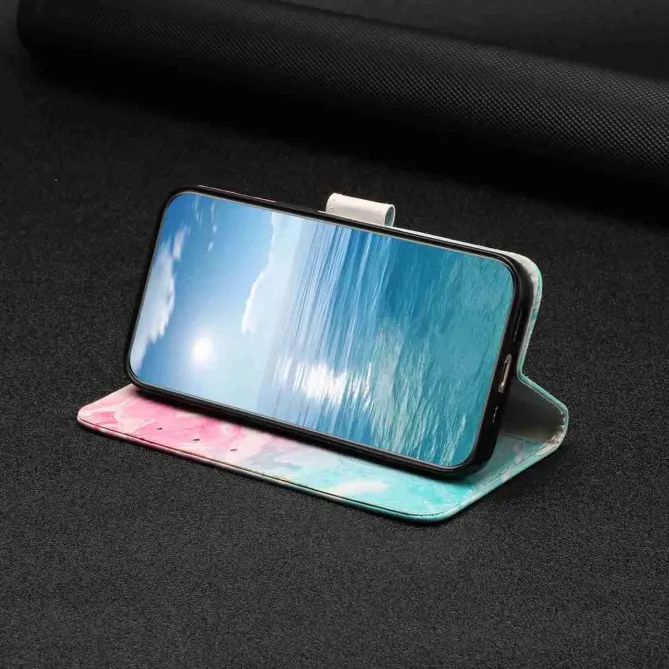 Étui Samsung Galaxy S26+ Marbre Pastel Rose et Vert