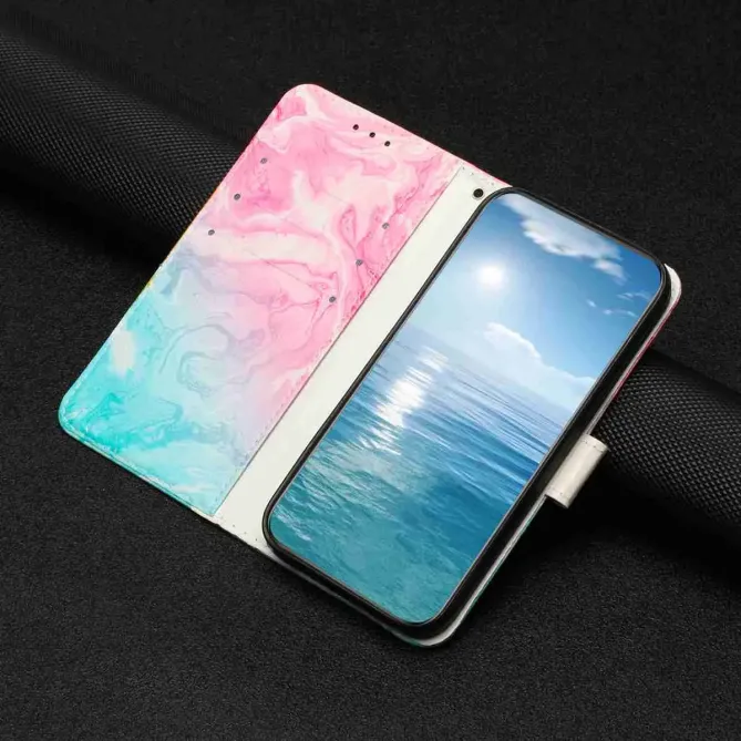 Étui Samsung Galaxy S26+ Marbre Pastel Rose et Vert