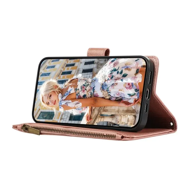 Housse Samsung Galaxy S26+ Portefeuille Zippée avec Bandoulière | Urba