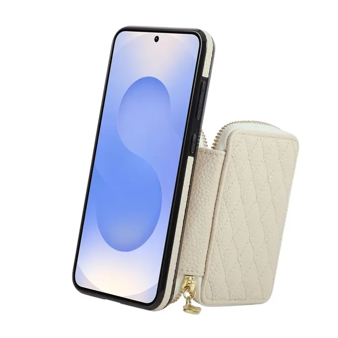 Coque Samsung Galaxy S26+ Porte-monnaie Zippé avec Bandoulière | Zippe
