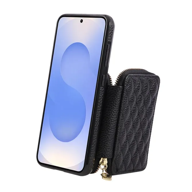 Coque Samsung Galaxy S26+ Porte-monnaie Zippé avec Bandoulière | Zippe