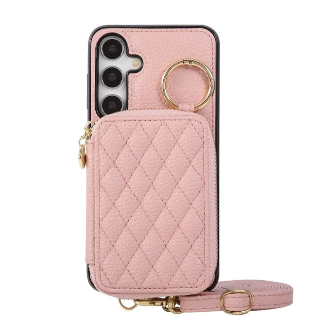 Coque Samsung Galaxy S26+ Porte-monnaie Zippé avec Bandoulière | Zippe