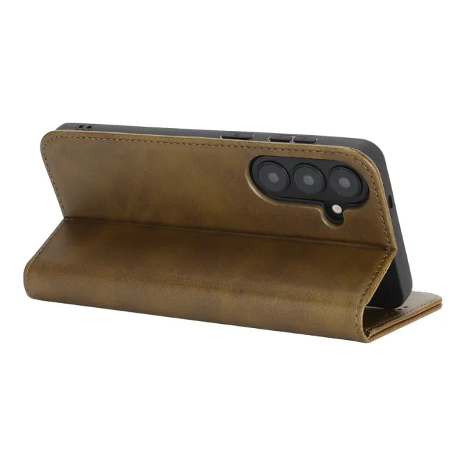 Flip Cover Samsung Galaxy S26+ Imitation Cuir Rétro