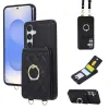 Coque Samsung Galaxy S26+ Porte-carte Vertical avec Anneau et Bandouli