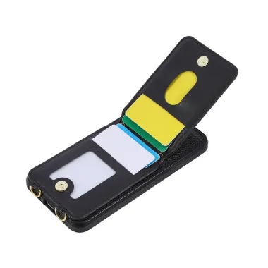 Coque Samsung Galaxy S26+ Porte-carte Vertical avec Anneau et Bandouli