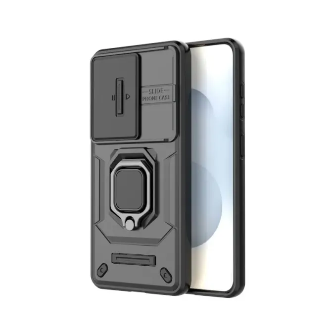Coque Samsung Galaxy S26+ La Bélinda avec cache objectif et verre trempé Noir