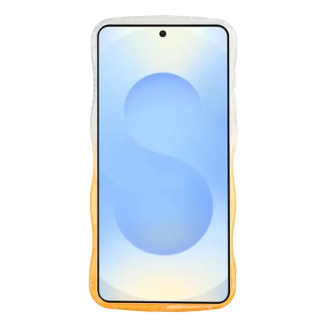 Coque Samsung Galaxy S26+ Cadre Ondulé Strass et Léopard Pailleté