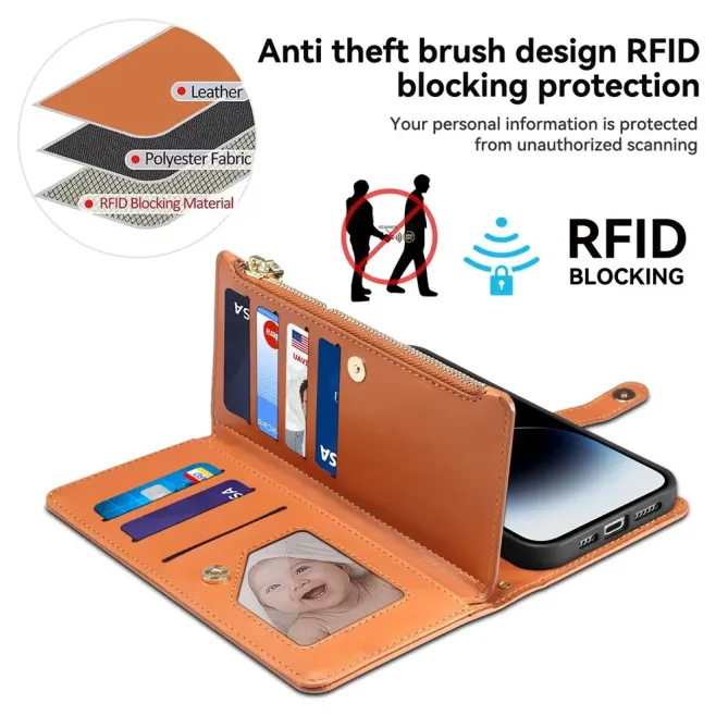 Housse Samsung Galaxy S26+ avec Protection RFID et Bandoulière