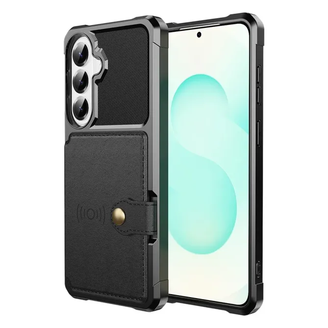 Coque Samsung Galaxy S26+ Porte-cartes Simili Cuir et TPU