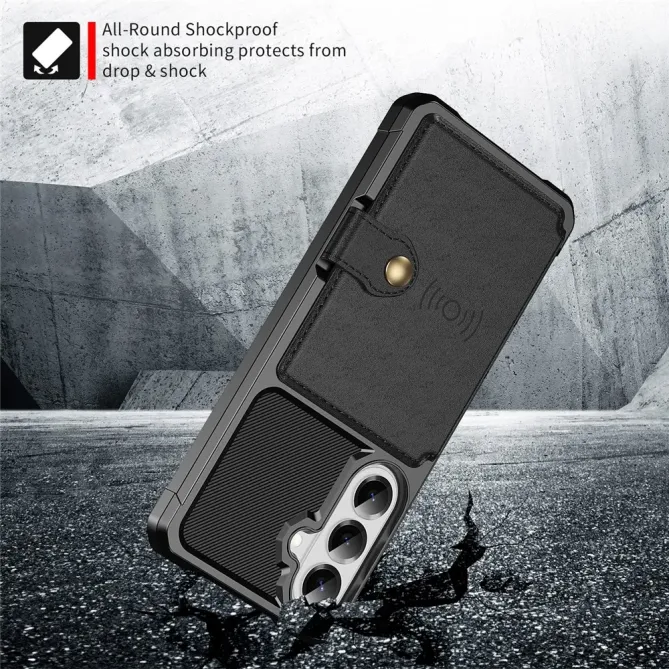 Coque Samsung Galaxy S26+ Porte-cartes Simili Cuir et TPU