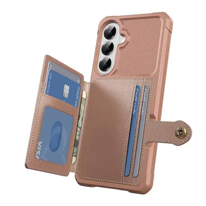 Coque Samsung Galaxy S26+ Porte-cartes Simili Cuir et TPU