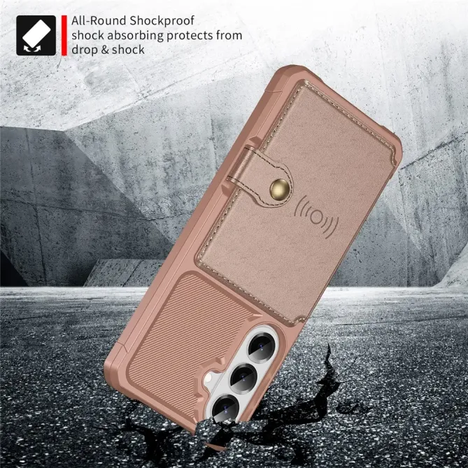 Coque Samsung Galaxy S26+ Porte-cartes Simili Cuir et TPU