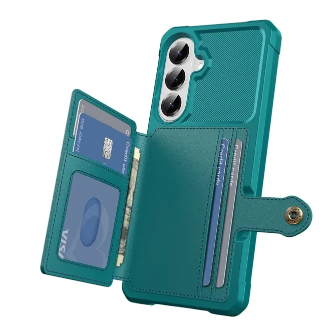 Coque Samsung Galaxy S26+ Porte-cartes Simili Cuir et TPU