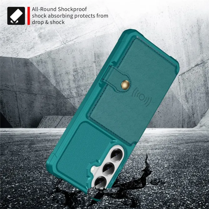 Coque Samsung Galaxy S26+ Porte-cartes Simili Cuir et TPU