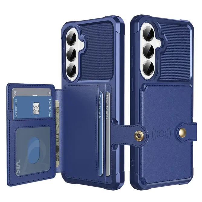 Coque Samsung Galaxy S26+ Porte-cartes Simili Cuir et TPU
