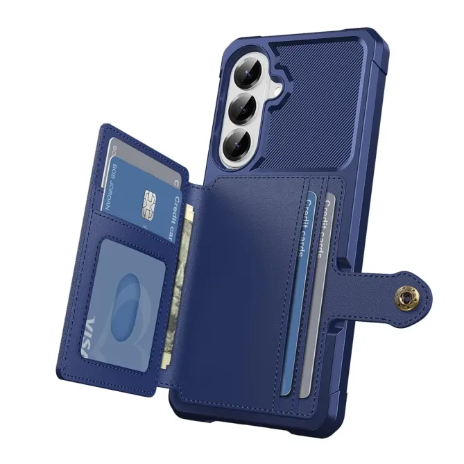 Coque Samsung Galaxy S26+ Porte-cartes Simili Cuir et TPU