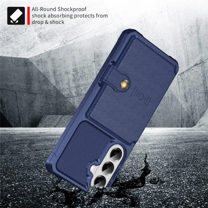 Coque Samsung Galaxy S26+ Porte-cartes Simili Cuir et TPU